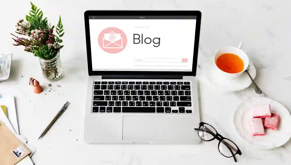 example of a blog website layout